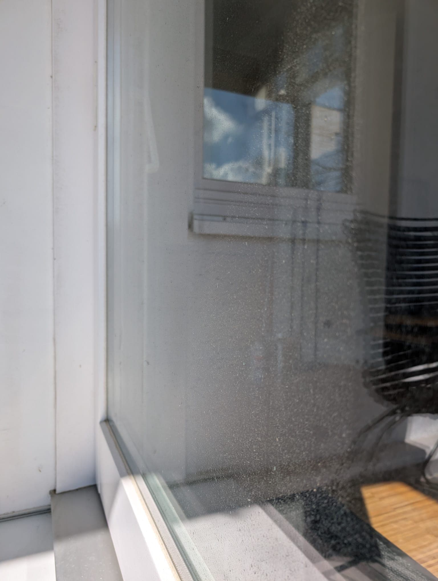 Fensterreinigung Privathaushalt — vorher